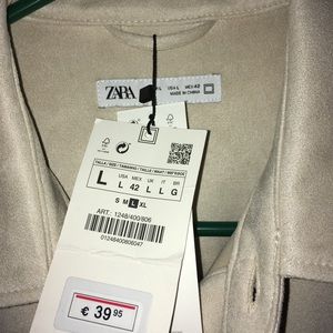 COPY - Zara casual jacket cream color brand new never worn size large